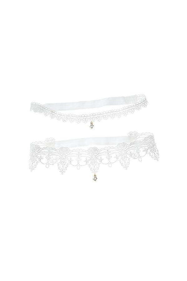 ifundom 2 Pièces Jarretière De Mariée Jarretières De Mariage Médaillons pour Femmes Bas Jarretière en Dentelle Jarretière en 