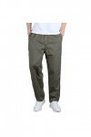 Pantalon. Hommes Mode Casual Loose Cotton Grande Taille Poche Lacets Taille élastique Pantalon Pantalon, Vert armée., XXL
