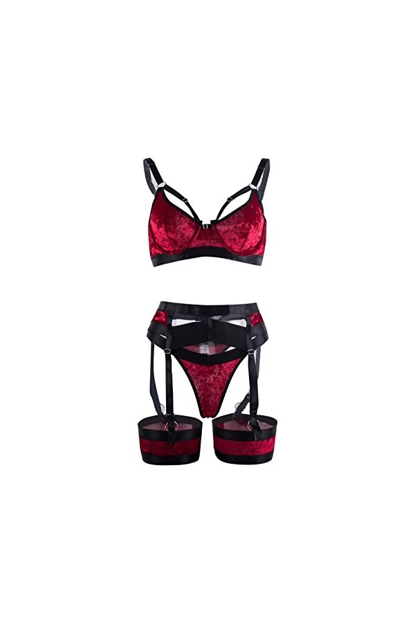 Lingerie Femme Sexy Ensemble Homme Sexy Hot y23k Femmes Lady Sexy Floal Lingerie Ensemble Taille Haute Vêtements De Nuit Sout