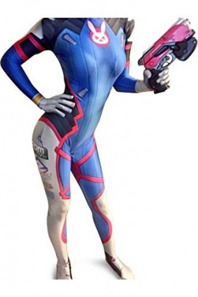 Cosplay Life Costume de Overwatch DVa | Body Tissu Lycra XL , Dva, XL