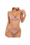 Lingerie Sexy Femme Body et Combinaison Femme Sexy Dés Dentelle Demi-Coupe Ultra Mince Sexy Soutien-Gorge Ensemble T Pantalon