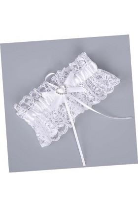SOIMISS Jarretière pour La Mariée Jarretière De Mariage Strass Dentelle Jarretière Jarretière en Dentelle De Mariée Femmes De