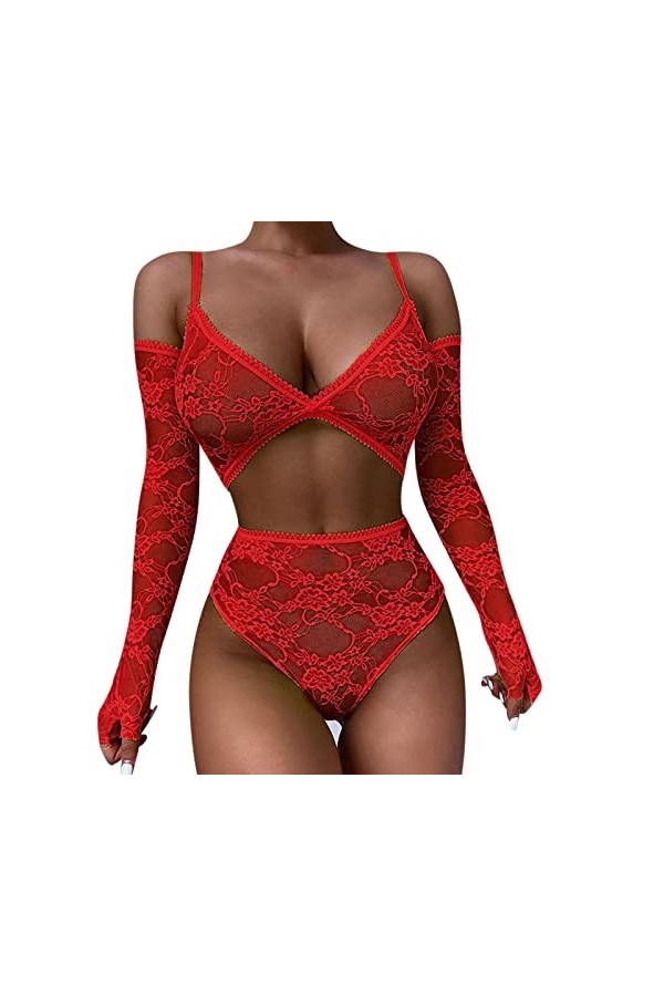 Vêtements De Nuit Femme Dentelle sous-Vetements Ensemble Ensemble Soutien Gorge et String Sexy Lingerie Sexy Ensemble Erotiqu