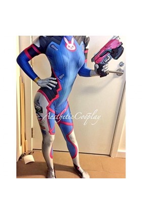 Costume de cosplay Overwatch DVa | Body DVa | Costume DVa | Costume DVa | Tissu Lycra XS Dva XS