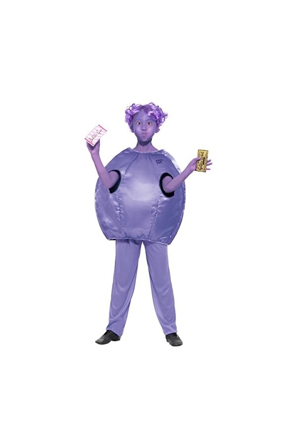 Smiffys Déguisement Enfant Roald Dahl Deluxe Violet Beauregarde, Taille M