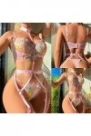 Lingerie Femme Sexy Ensemble Homme Sexy Hot y2*k sous-vêtements Amusants pour Femmes de Fleurs colorées pour Femmes Sexy Shap