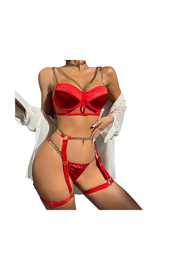 Lingerie Femme Sexy Ensemble Homme Sexy Hot y20.k Femmes Sexy Costume Mignon Sexy Lingerie Ensemble Dentelle à Bretelles Cami