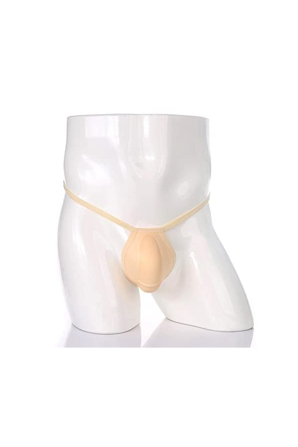 WEITING String rembourré sous-vêtements Sexy Hommes Pénis Améliorer Push Up Penis Cup Slip Pouch G String Front Pad Pantie T-