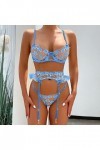 Lingerie Sexy Femme Femmes à la Mode Sexy Dentelle Fleur Sexy Lingeriet serré Sexy sous-vêtements Sexe Tenu Light Blue, S 