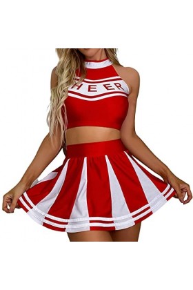 Lingerie Femme Sexy Ensemble Homme Sexy Hot y2*k Lingerie Amusante pour Femmes, Haut sans Manches, Jupe rayée, Robe de Nuit, 