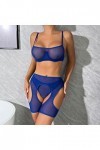 Lingerie Femme Sexy Ensemble Homme Sexy Hot y*2*k Mode féminine Pure Color Bandage Mesh Splicing sous-vêtements Sexy avec des
