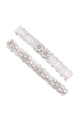 jojofuny 1 Paire Jarretières pour La Mariée Jarretières De Mariage Jarretière De Mariée Blanc Mariage Mariée Jarretière Jarre