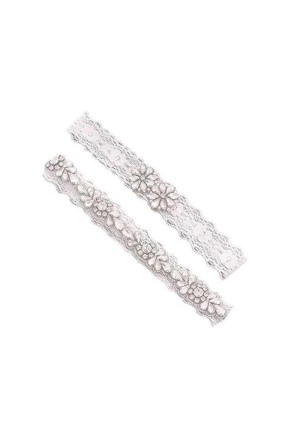 jojofuny 1 Paire Jarretières pour La Mariée Jarretières De Mariage Jarretière De Mariée Blanc Mariage Mariée Jarretière Jarre