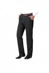 CUTeFiorino Pantalon pour homme - Poches - Pour tous les jours - Couleur unie - Poche fine - Fermeture éclair, Noir , XXXL