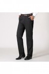 CUTeFiorino Pantalon pour homme - Poches - Pour tous les jours - Couleur unie - Poche fine - Fermeture éclair, Noir , XXXL