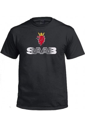 Saab T Shirt Fashion Cotton Tee&Tops for Men Size M