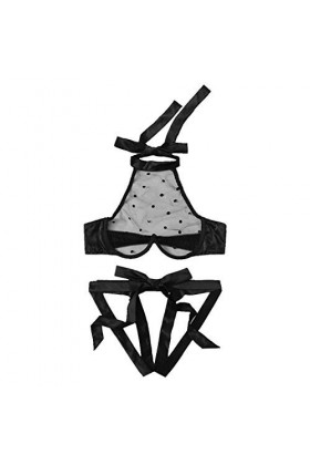 Lingerie Sexy Ensemble Femme Erotique sous-Vetements Sexy Vêtements De Nuit Dentelle Ensemble Soutien Gorge et String 2 Pièce