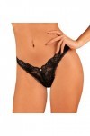 Obsessive String Sexy Donna Dream Thong, Noir,M-L