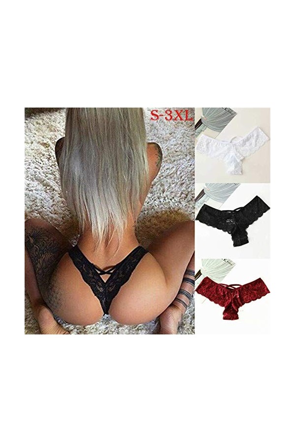 Femme Slips Basse Taille Sexy Sexy Femmes Culotte Thongs Femmes Briefs Seamless Signes Lingerie sous-vêtements Knickers G-Str