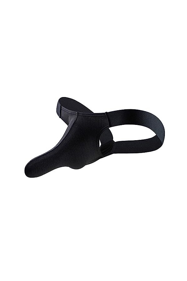 MiDiLi sous-vêtements Sexy pour Hommes String Elephant Bulge Pouch sous-vêtements Jockstraps À Taille Basse Color : Black, S