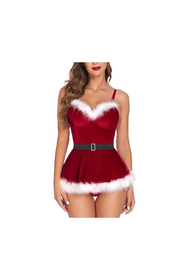 Lingerie sexy pour femme - Violet - Sous-vêtements de course ouverts - Nuisette - Années 60 - Bustier de grossesse - Lingerie