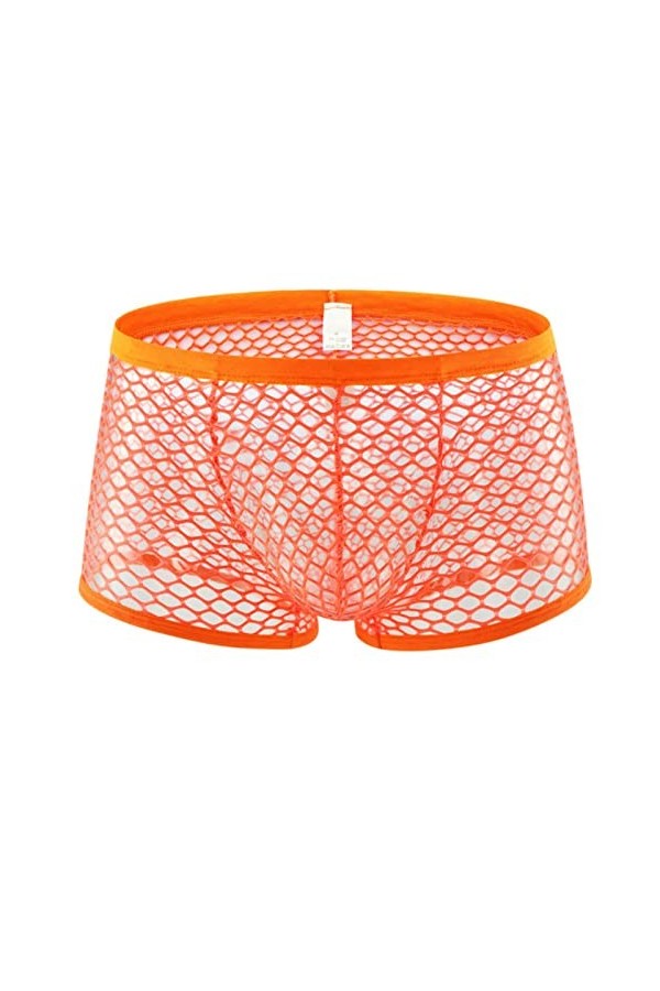 WEITING Lingerie Sexy Hommes Culotte Érotique Section Mince sous-Vêtements Dentelle Bikini Évider Culotte Pantalon-F1,XXXL