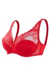 Mode féminine Soutien-Gorge en Dentelle Sexy Push Up Grande Taille Thin Cup Underwire Bra