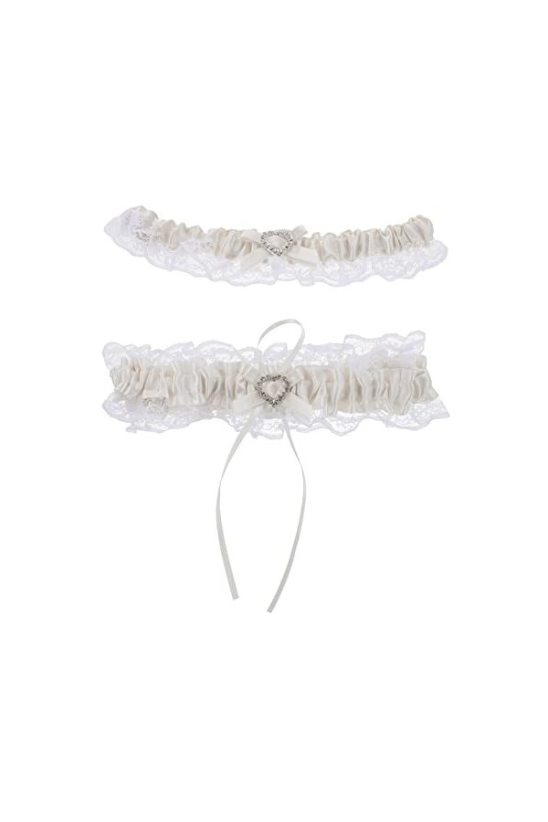 Garneck Garderie 1 Ensemble Anneau De Jambe Tenue De Jarretière Ensembles pour Femmes Jarretières De Mariage Ensemble Femmes 