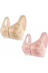 Glamorette Snap Front Bra Femmes âgées,Glamorette Bra for Seniors,Glamorette Bras Front Snaps Seniors Snap Front Bra Color :