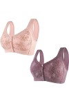 Glamorette Snap Front Bra Femmes âgées,Glamorette Bra for Seniors,Glamorette Bras Front Snaps Seniors Snap Front Bra Color :