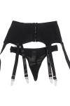 Plus Taille Haute Porte-Jarretelles Sexy Lace Ceinture avec 6 Sangle Métal Clip pour Bas sous-vêtements Lingerie