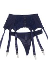 Plus Taille Haute Porte-Jarretelles Sexy Lace Ceinture avec 6 Sangle Métal Clip pour Bas sous-vêtements Lingerie