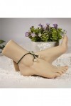 Pied de Mannequin en Silicone, Modèle de Pieds de Pied en Silicone Femme Réaliste Platine Haut de Gamme, Taille 36A/22Cm/Ton 