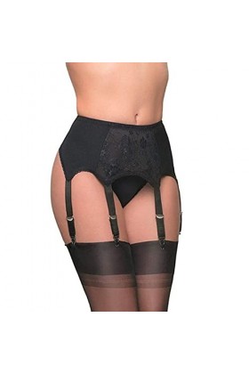 COOKOE Ceinture porte-jarretelles sexy vintage taille haute dentelle femme sous-vêtements sexy jarretelles maille bas jarrete