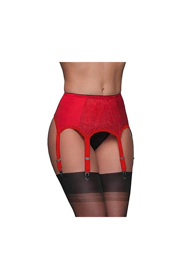 COOKOE Ceinture porte-jarretelles sexy vintage taille haute dentelle femme sous-vêtements sexy jarretelles maille bas jarrete