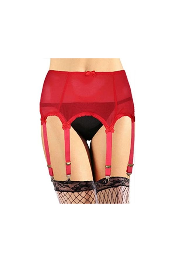 COOKOE Ceinture porte-jarretelles sexy vintage taille haute dentelle femme sous-vêtements sexy jarretelles maille bas jarrete