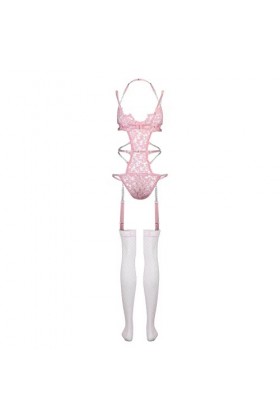 DUHGBNE Sous-vêtements en peluche Vêtements à manches Body Costume Broderie Chaussettes Pied Jumpboot Sous-vêtements Lingerie