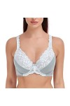Soutien-Gorge Femmes Sexy Lingerie Gris Dentelle Perspective Broderie Floral Bralette Plus La Taille FGHI 34 36 38 40 42 44 4