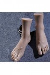 HLGQ Modèle de Pied Masculin de Silicone réaliste, Chaussures et Chaussettes Afficher Le Faux Pied, Peinture médicale Pédicur