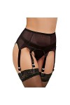 Yummy Bee - Ceinture porte-jarretelles 6 sangles - Waspie taille haute - Sangles métalliques - Ensemble de lingerie - Lingeri
