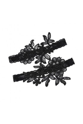 ibasenice 1 Paire DAnneaux De Jambe en Dentelle Streth Ceinture De Jambe en Dentelle Ceinture De Jambe De Mariée Ceinture De