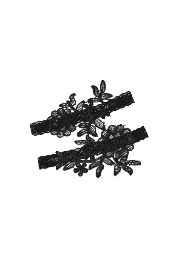 ibasenice 1 Paire DAnneaux De Jambe en Dentelle Streth Ceinture De Jambe en Dentelle Ceinture De Jambe De Mariée Ceinture De