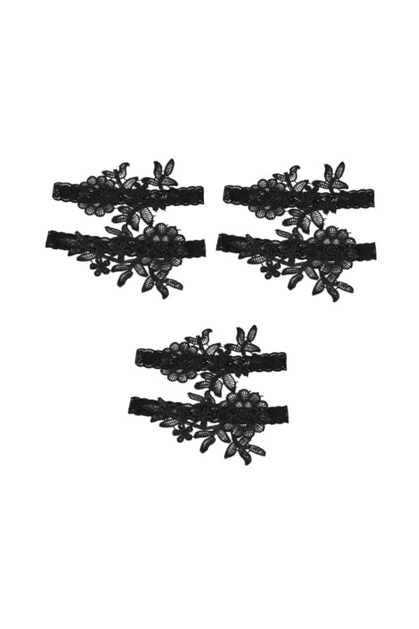 ibasenice 1 Paire DAnneaux De Jambe en Dentelle Streth Ceinture De Jambe en Dentelle Ceinture De Jambe De Mariée Ceinture De