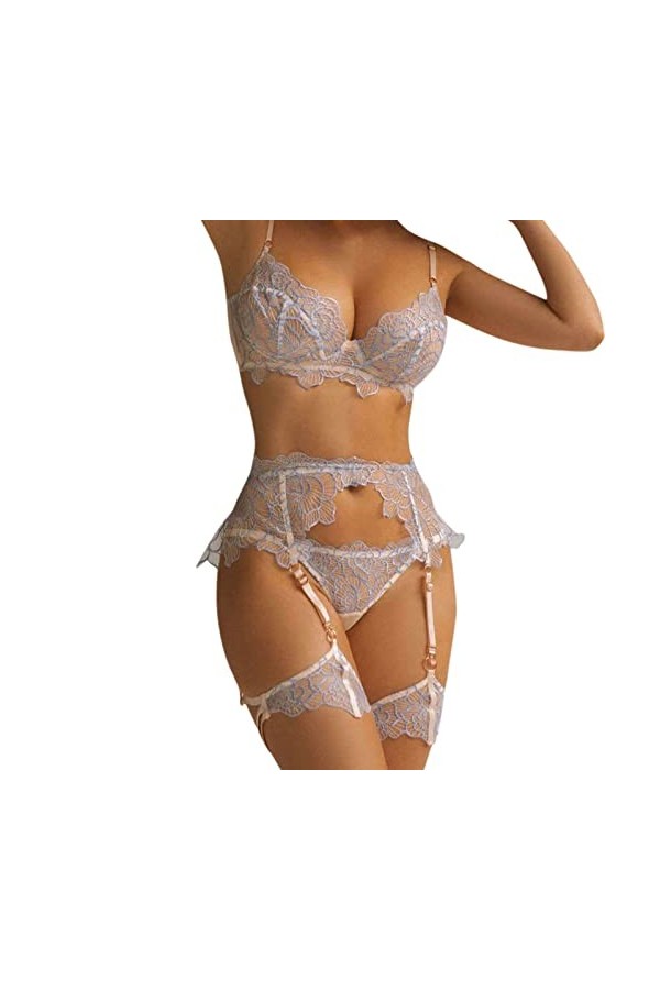 Lingerie Femme Sexy Ensemble Homme Sexy Hot y*2*k Femmes à la Mode Sexy Dentelle Fleur Sexy Lingeriet serré Sexy sous-vêtemen