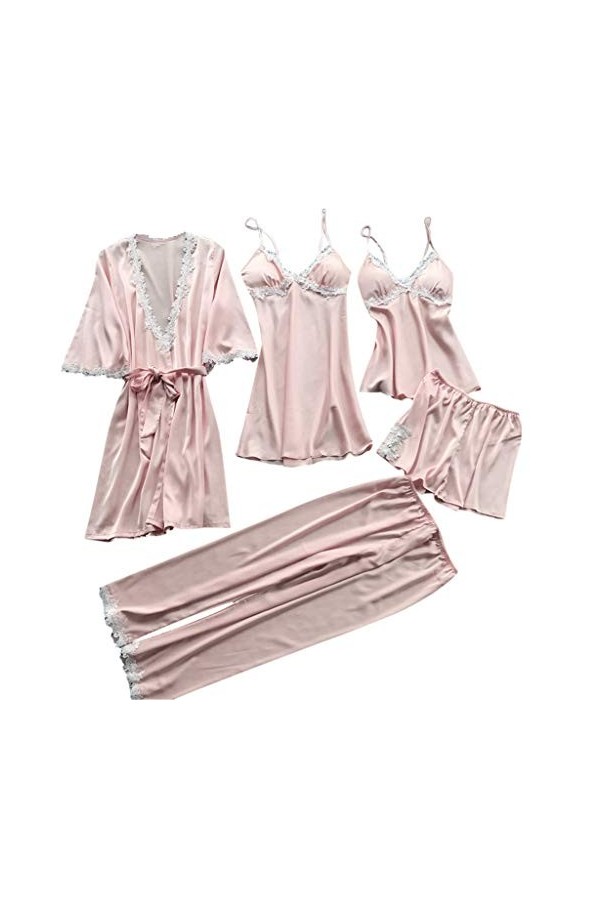 Lingerie Femme Sexy Ensemble Homme Sexy Hot y20k Sleepwear 5PC Lingerie Robe Costume Femmes Sexy Dentelle Nuit vêtements sous