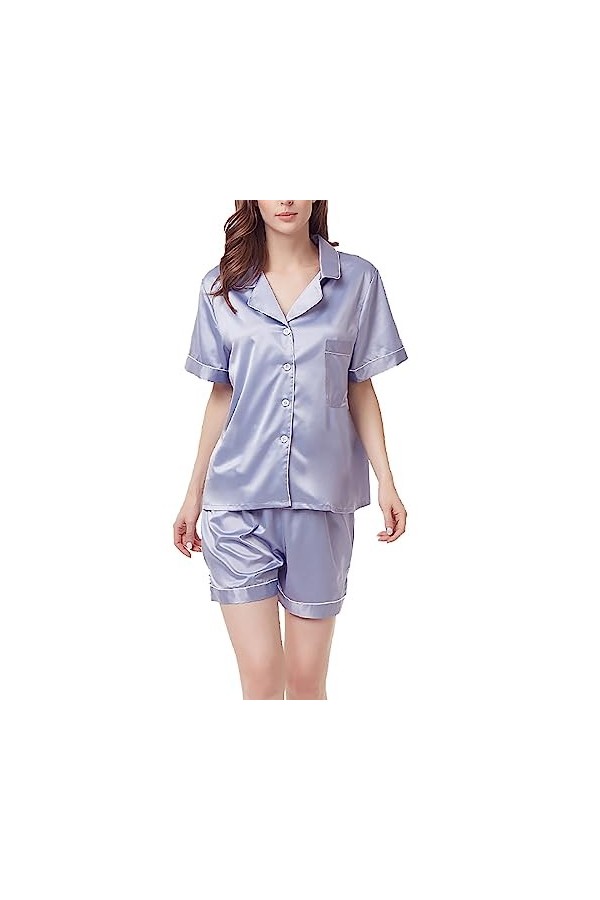 Robe de nuit sexy à col rond pour femme - Lingerie sexy - Bandoulière réglable - Uniformes - Sous-vêtements - Nuisette, beige