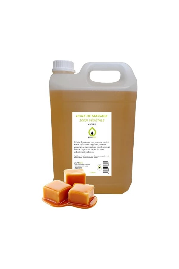 Purespa Huile de Massage végétale parfumée - 100% Massage Naturelle exotique Oranger, 5 Litres 