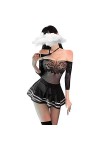 SINMIUANIME Lingerie japonaise sexy pour femme, Gris 7422, taille unique