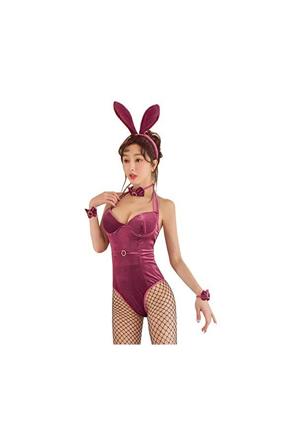 SINMIUANIME Bunny Lingerie 7919white Costume de soubrette pour cosplay Taille unique