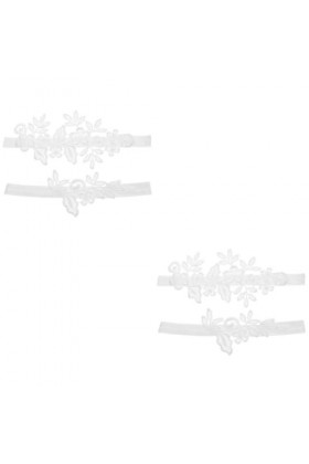 Abaodam 2 Ensembles Jarretière Anneau De Jambe Jarretières pour Bal De Mariée Jarretière en Dentelle Jarretière De Mariage Ar